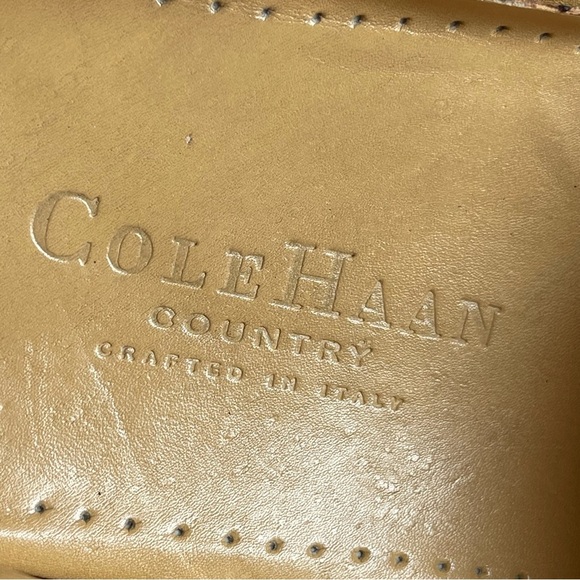 COLEHAAN Country Men’s Loafers Size 9.5 Butter Leather - Picture 9 of 11